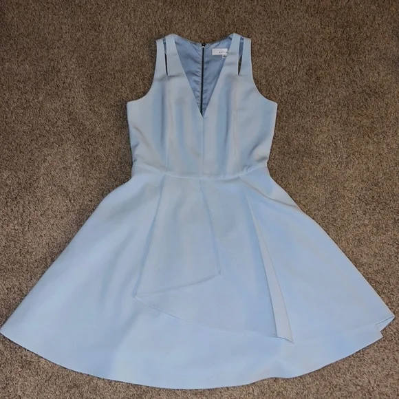 adelyn rae blue dress Mia Crochet Lace Midi Dress main image 1